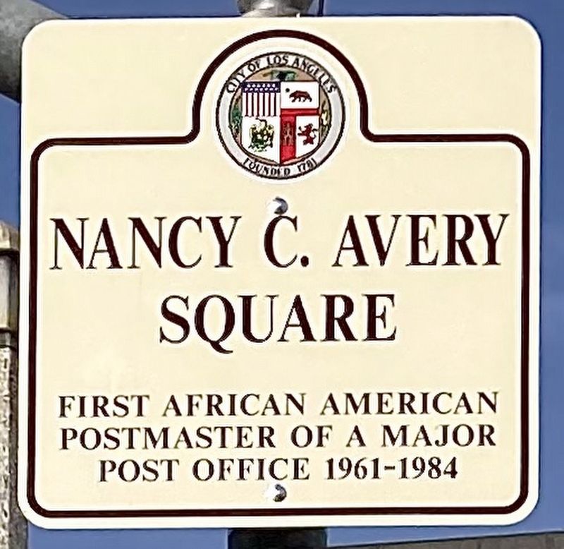 Nancy C. Avery Square Marker. Click for full size. Nancy C. Avery Square Marker image. Click for full size.