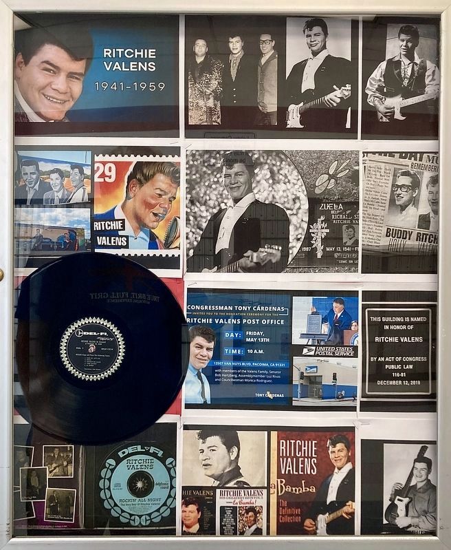 Ritchie Valens Post Office Display. Click for full size. Ritchie Valens Post Office Display image. Click for full size.