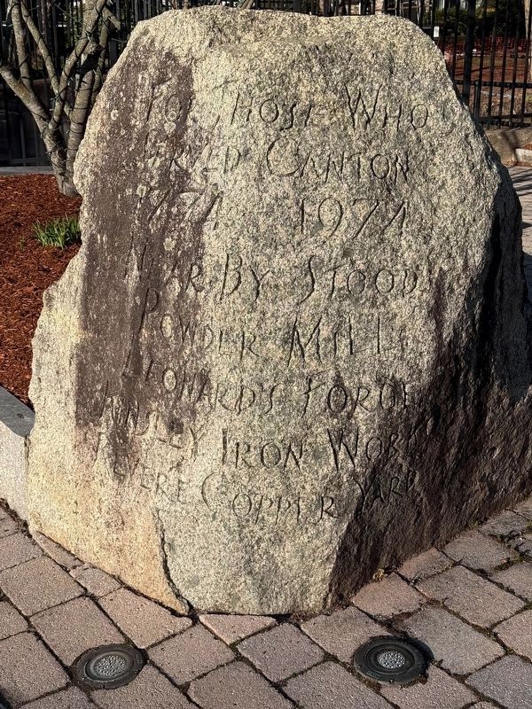 Mill Workers Memorial Boulder. Click for full size. Mill Workers Memorial Boulder image. Click for full size.