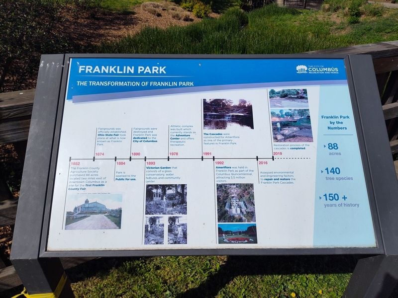 The Transformation of Franklin Park Marker image. Click for full size.