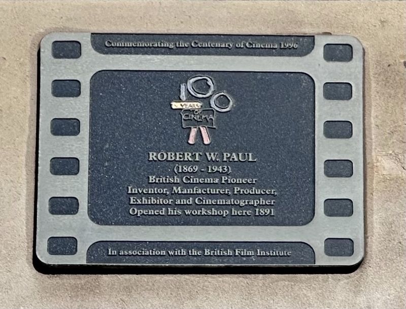 Robert W. Paul Marker. Click for full size. Robert W. Paul Marker image. Click for full size.