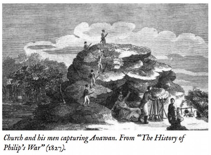 Church and his Men Capturing Anawan. Click for full size. Church and his Men Capturing Anawan image. Click for full size.