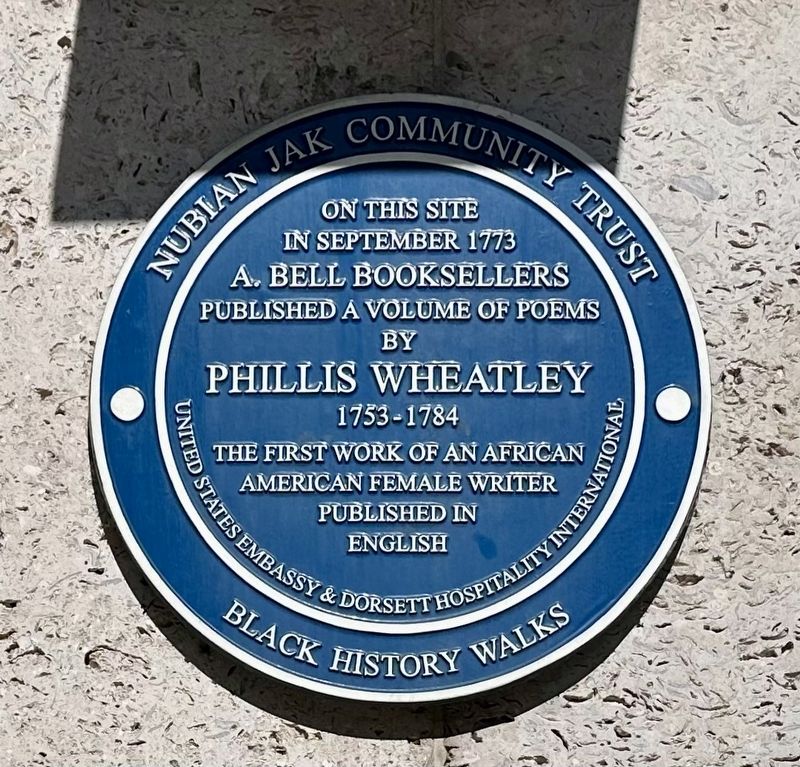 Phillis Wheatley Marker image. Click for full size.