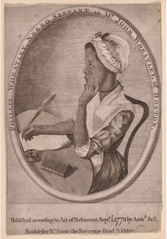 Phillis Wheatley image. Click for full size.