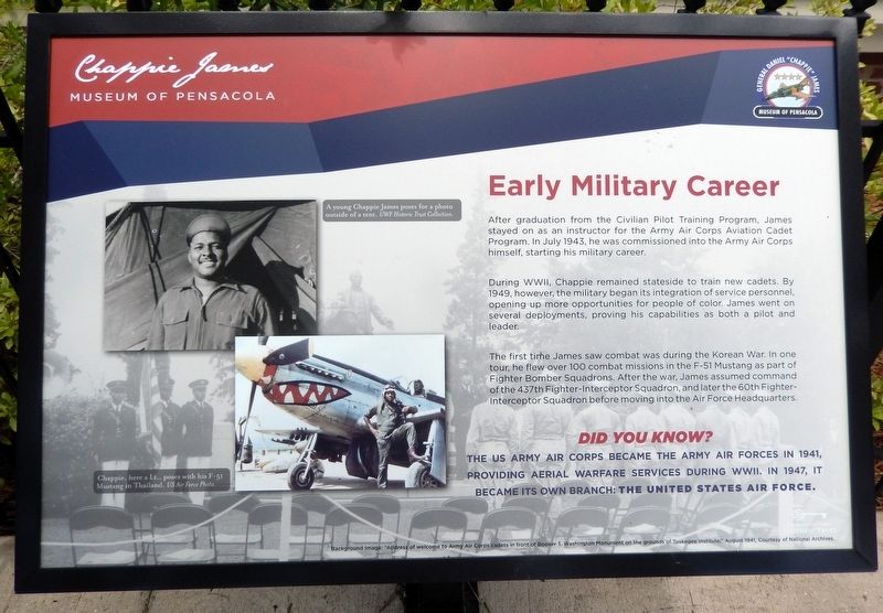 Early Military Career Marker. Click for full size. Early Military Career Marker image. Click for full size.