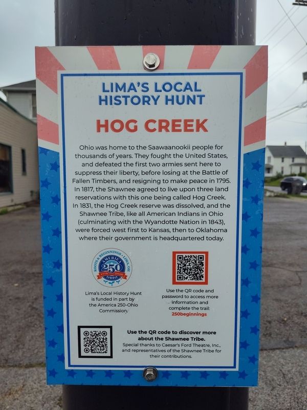 Hog Creek Marker image. Click for full size.