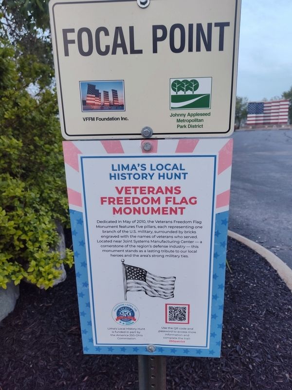 Veterans Freedom Flag Monument Marker image. Click for full size.