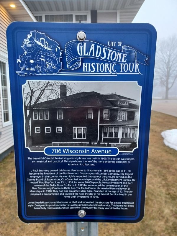706 Wisconsin Avenue Marker image. Click for full size.