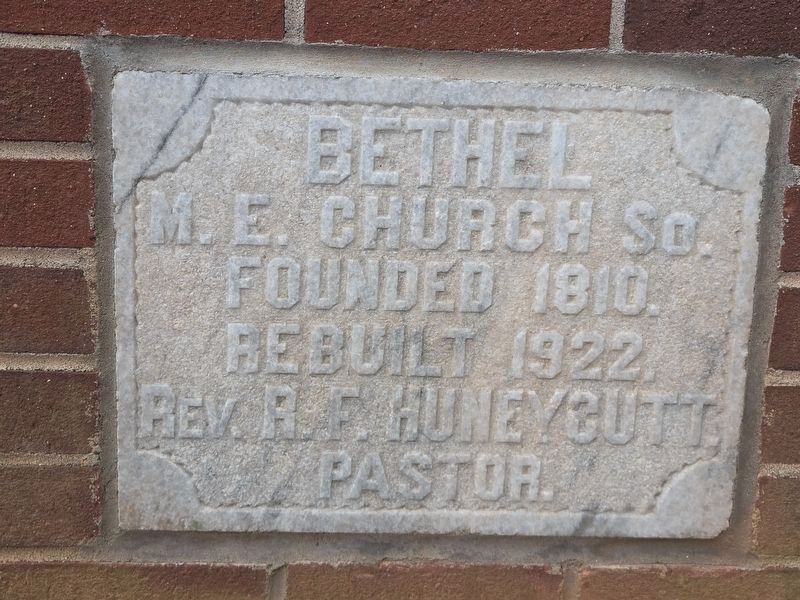 Bethel Church Arbor cornerstone. Click for full size. Bethel Church Arbor cornerstone image. Click for full size.
