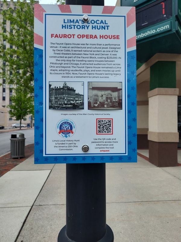 Faurot Opera House Marker image. Click for full size.