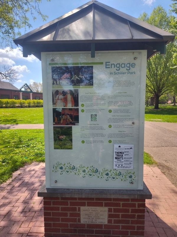Engage in Schiller Park Marker image. Click for full size.