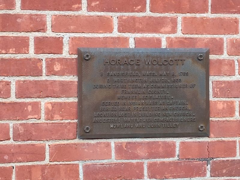 Horace Wolcott Marker image. Click for full size.