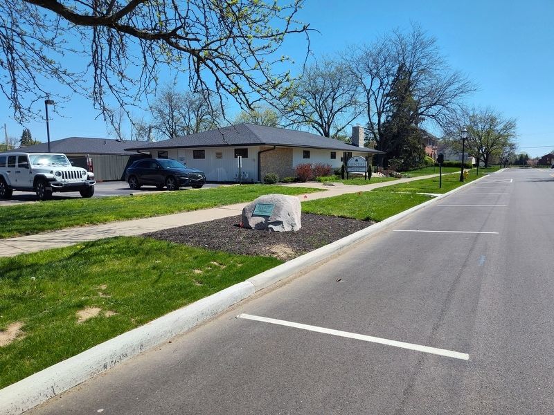 Site of the First School in Grove City Marker image. Click for full size.