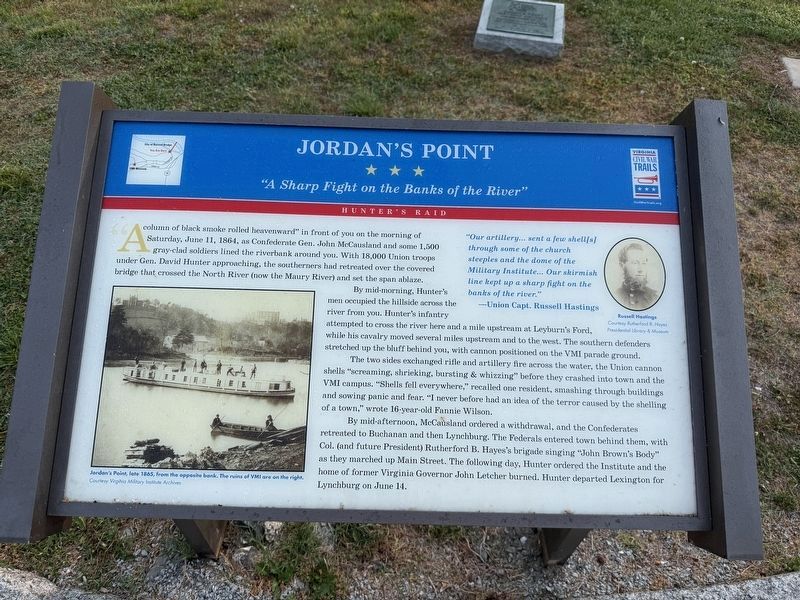 Jordan's Point Marker. Click for full size. Jordan's Point Marker image. Click for full size.