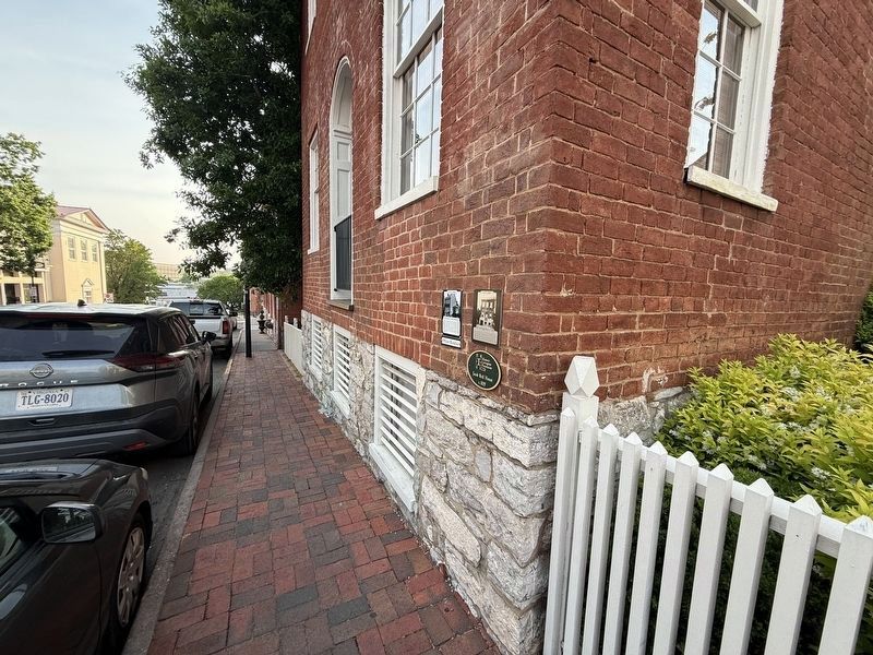 Markers on the building. Click for full size. Markers on the building image. Click for full size.