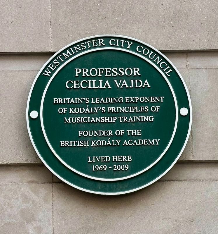 Professor Cecilia Vajda Marker. Click for full size. Professor Cecilia Vajda Marker image. Click for full size.