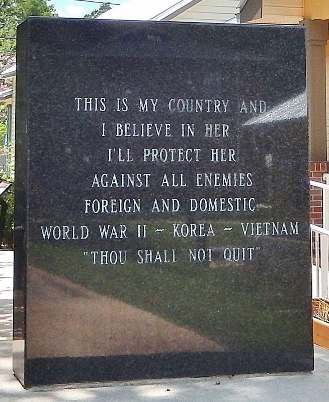 General Daniel James, Jr. Marker (<i>back side</i>) image. Click for full size.