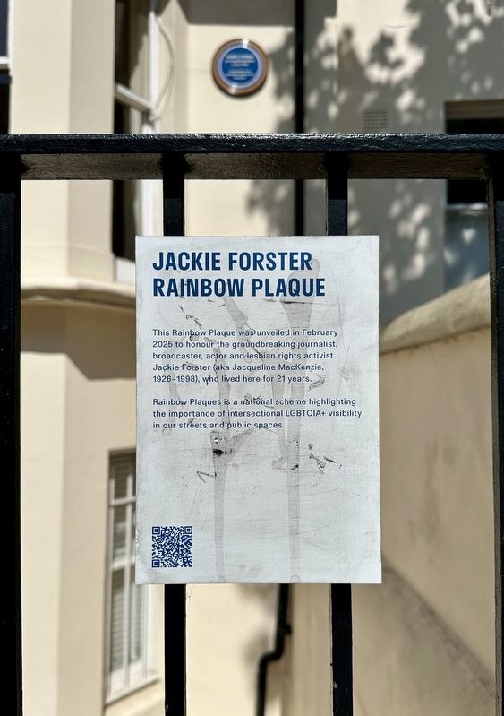Jackie Forster Marker - meta plaque image. Click for full size.
