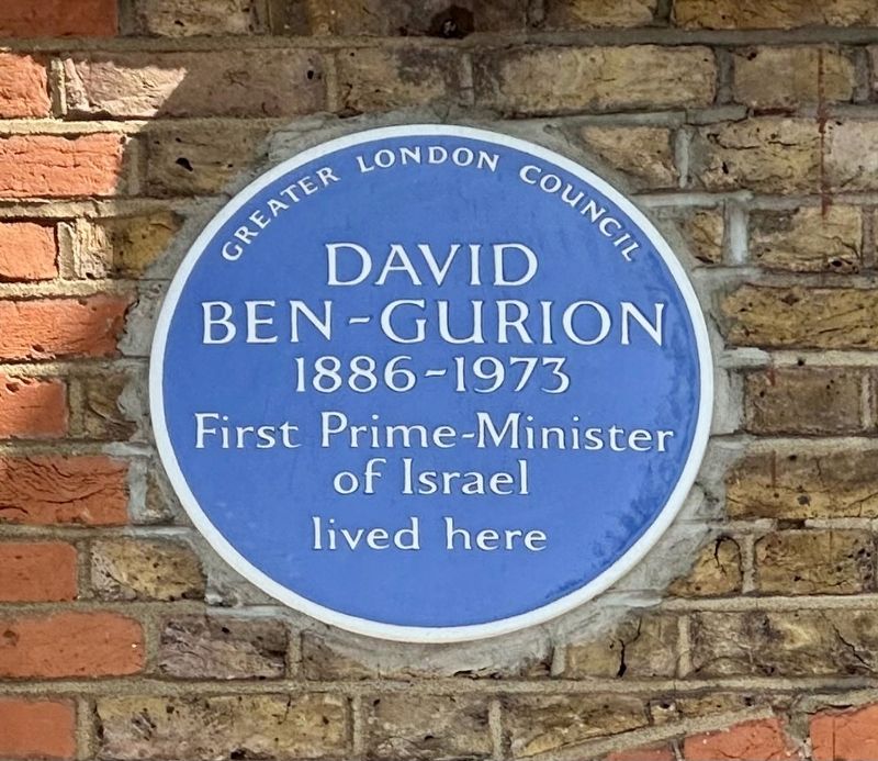 David Ben-Gurion Marker image. Click for full size.