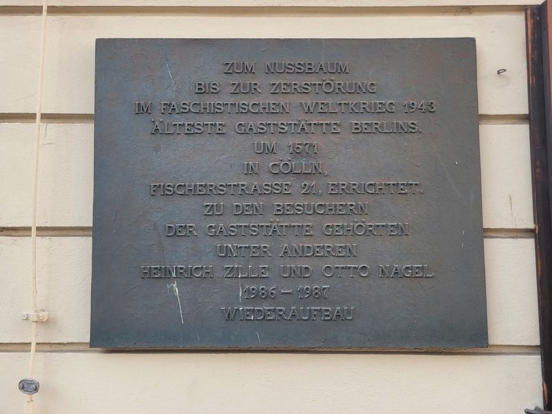 Zum Nu�baum Marker image. Click for full size.