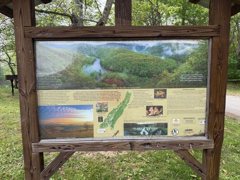 Greenbrier River Watershed Marker image. Click for full size.