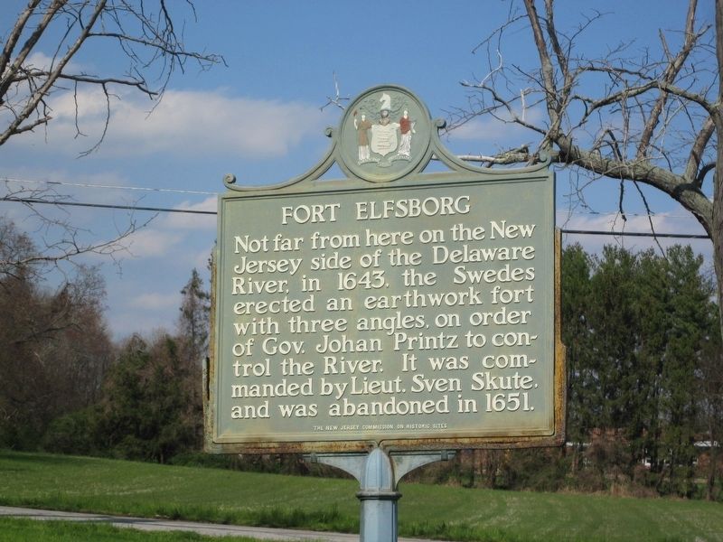 Fort Elfsborg Marker. Click for full size. Fort Elfsborg Marker image. Click for full size.