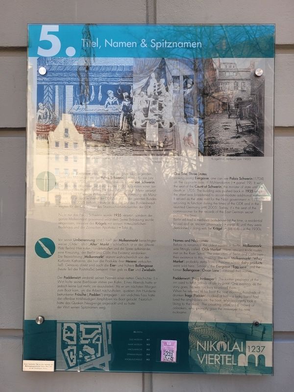 Titel, Namen & Spitznamen / Titles, Names & Nicknames Marker image. Click for full size.