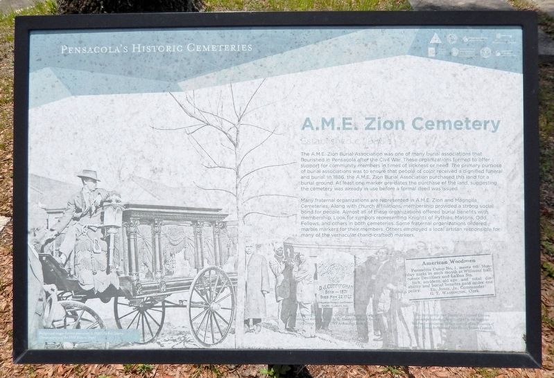 A.M.E. Zion Cemetery Marker image. Click for full size.