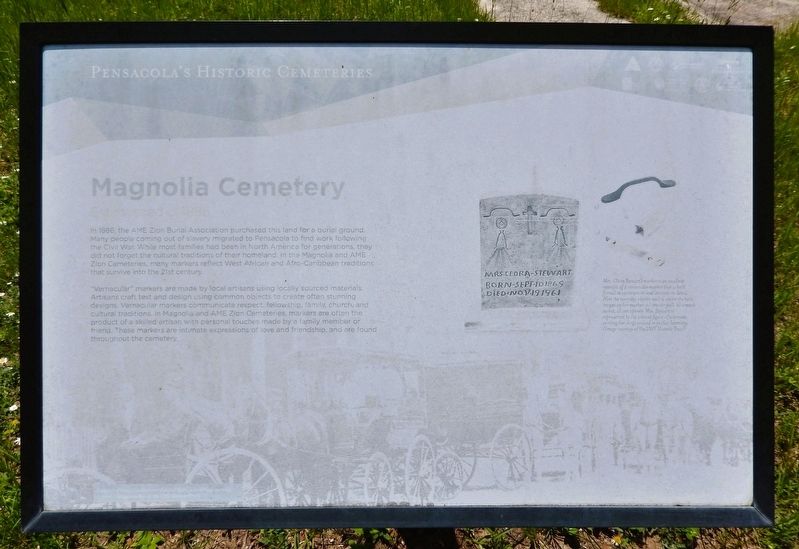 Magnolia Cemetery Marker. Click for full size. Magnolia Cemetery Marker image. Click for full size.