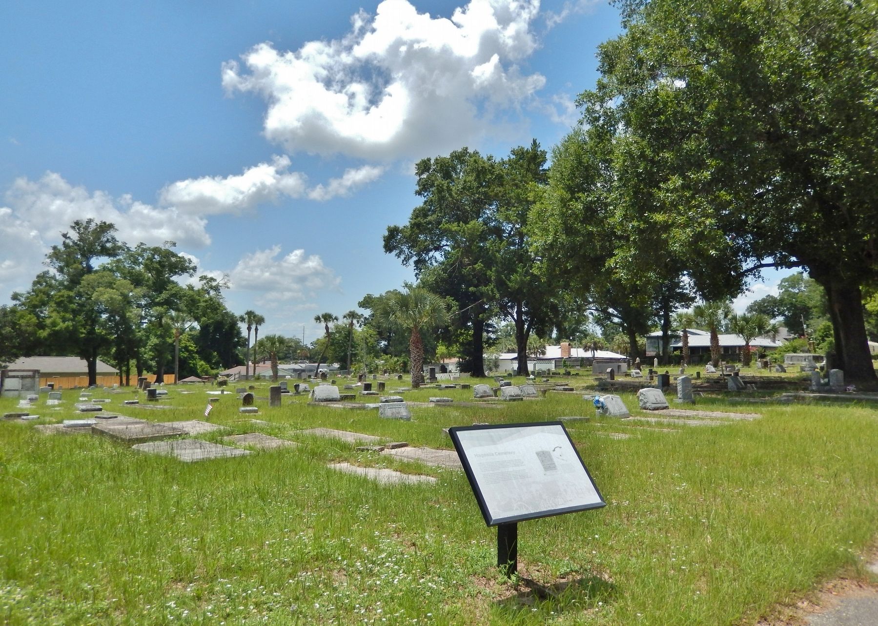 Magnolia Cemetery & Marker. Click for full size. Magnolia Cemetery & Marker image. Click for full size.