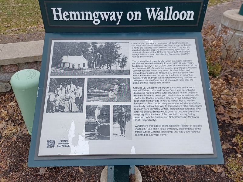 Hemingway on Walloon Marker. Click for full size. Hemingway on Walloon Marker image. Click for full size.