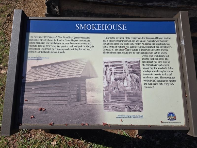 Smokehouse Marker. Click for full size. Smokehouse Marker image. Click for full size.
