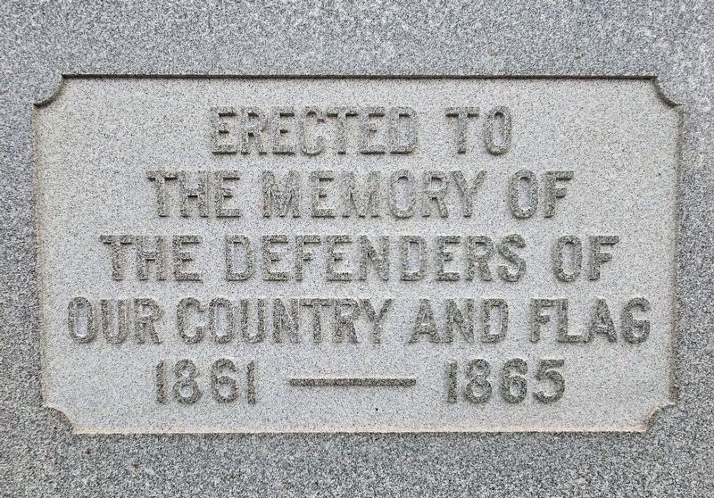 Hamburg Civil War Veterans Monument image. Click for full size.
