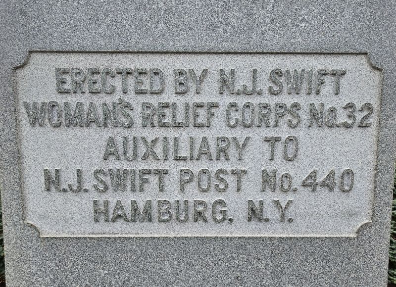Hamburg Civil War Veterans Monument image. Click for full size.