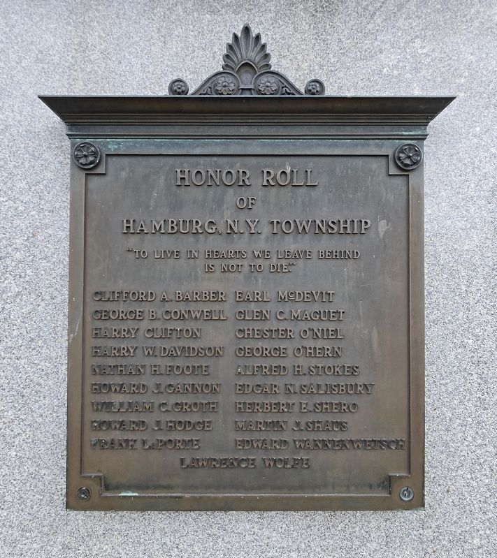 Hamburg Civil War Veterans Monument image. Click for full size.