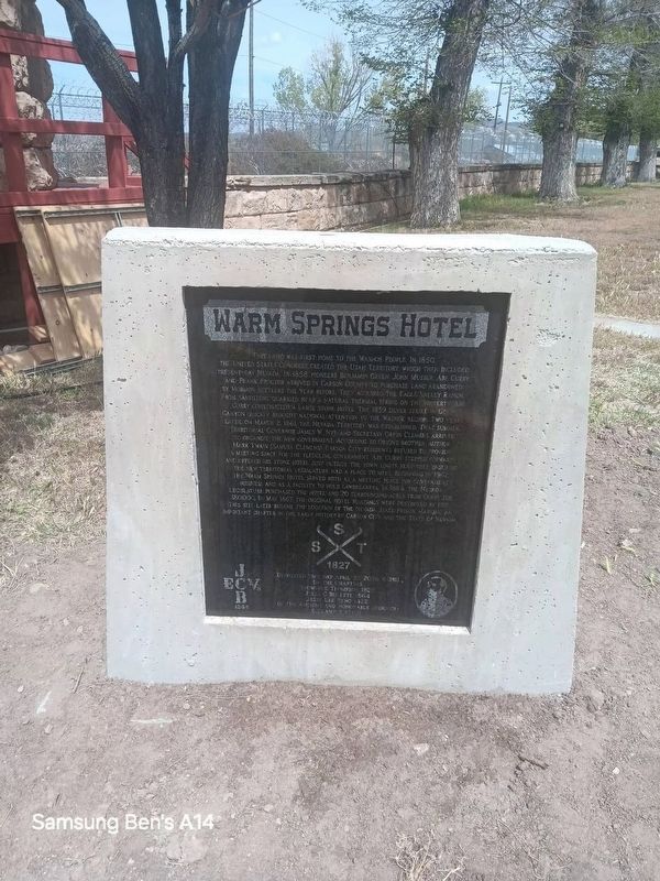 Warm Spring Hotel Marker. Click for full size. Warm Spring Hotel Marker image. Click for full size.