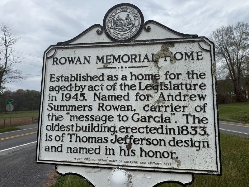 Rowan Memorial Home Marker image. Click for full size.