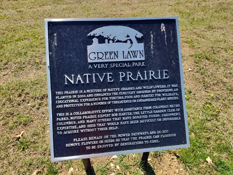 Native Prairie Marker. Click for full size. Native Prairie Marker image. Click for full size.