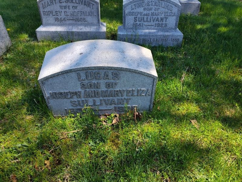 Lucas Sullivant Grave Marker. Click for full size. Lucas Sullivant Grave Marker image. Click for full size.