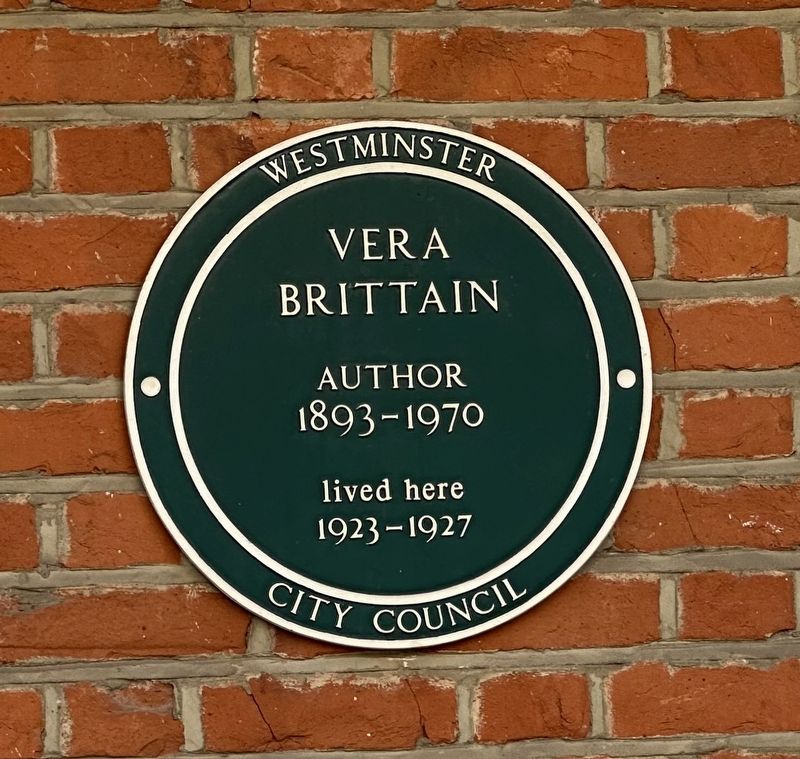 Vera Brittain Marker image. Click for full size.