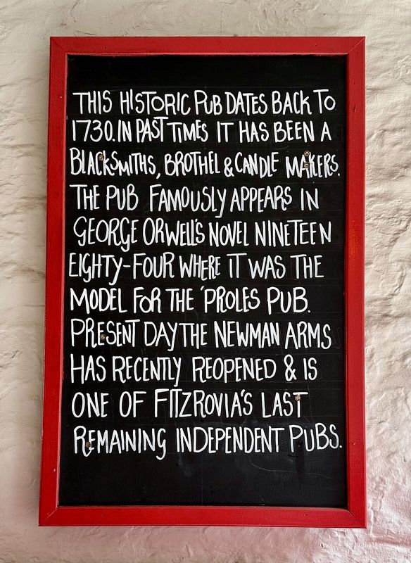 The Newman Arms Marker image. Click for full size.