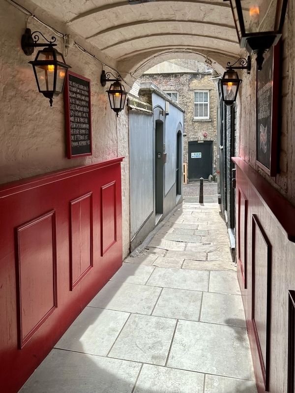 The Newman Arms Marker - wide view image. Click for full size.