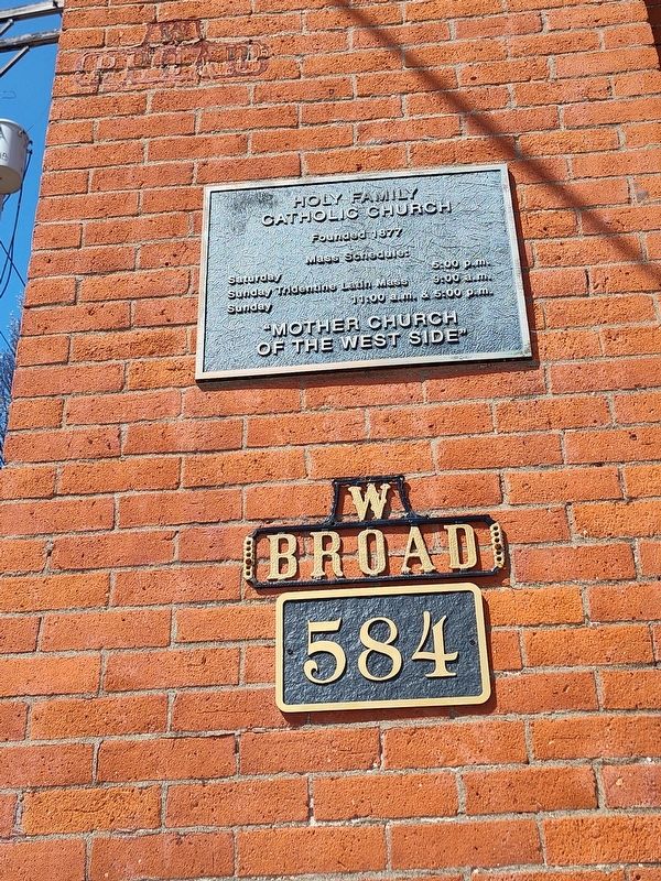 Holy Family Church Plaque image. Click for full size.