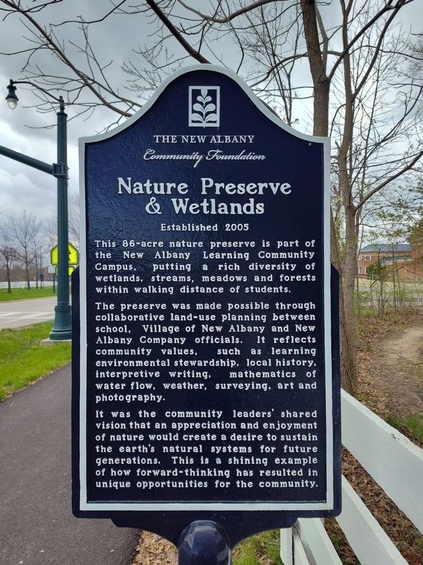 Nature Preserve & Wetlands Marker image. Click for full size.