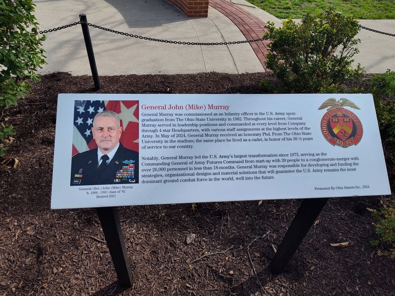 General John (Mike) Murray Marker. Click for full size. General John (Mike) Murray Marker image. Click for full size.