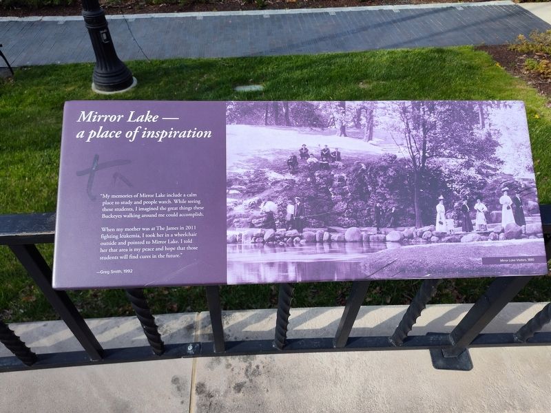 Mirror Lake Marker. Click for full size. Mirror Lake Marker image. Click for full size.