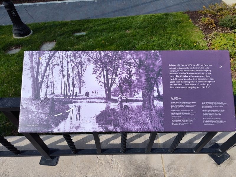 Mirror Lake Marker. Click for full size. Mirror Lake Marker image. Click for full size.
