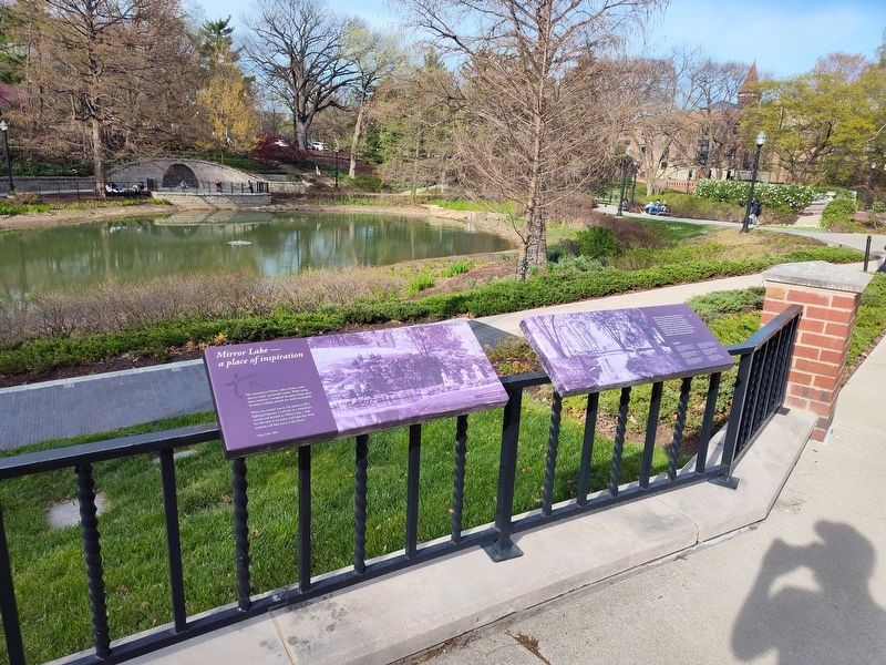 Mirror Lake Marker. Click for full size. Mirror Lake Marker image. Click for full size.