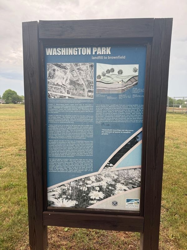 Washington Park Marker image. Click for full size.