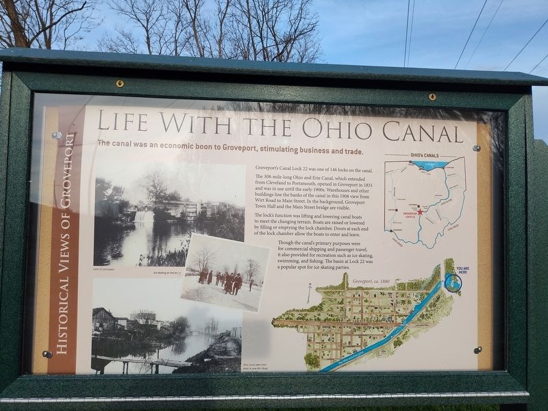 Life With The Ohio Canal Marker. Click for full size. Life With The Ohio Canal Marker image. Click for full size.